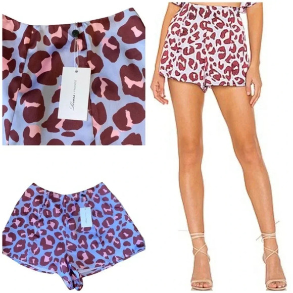Lovers + Friends Pants - Cox Short in Leopard Print Lovers and Friends